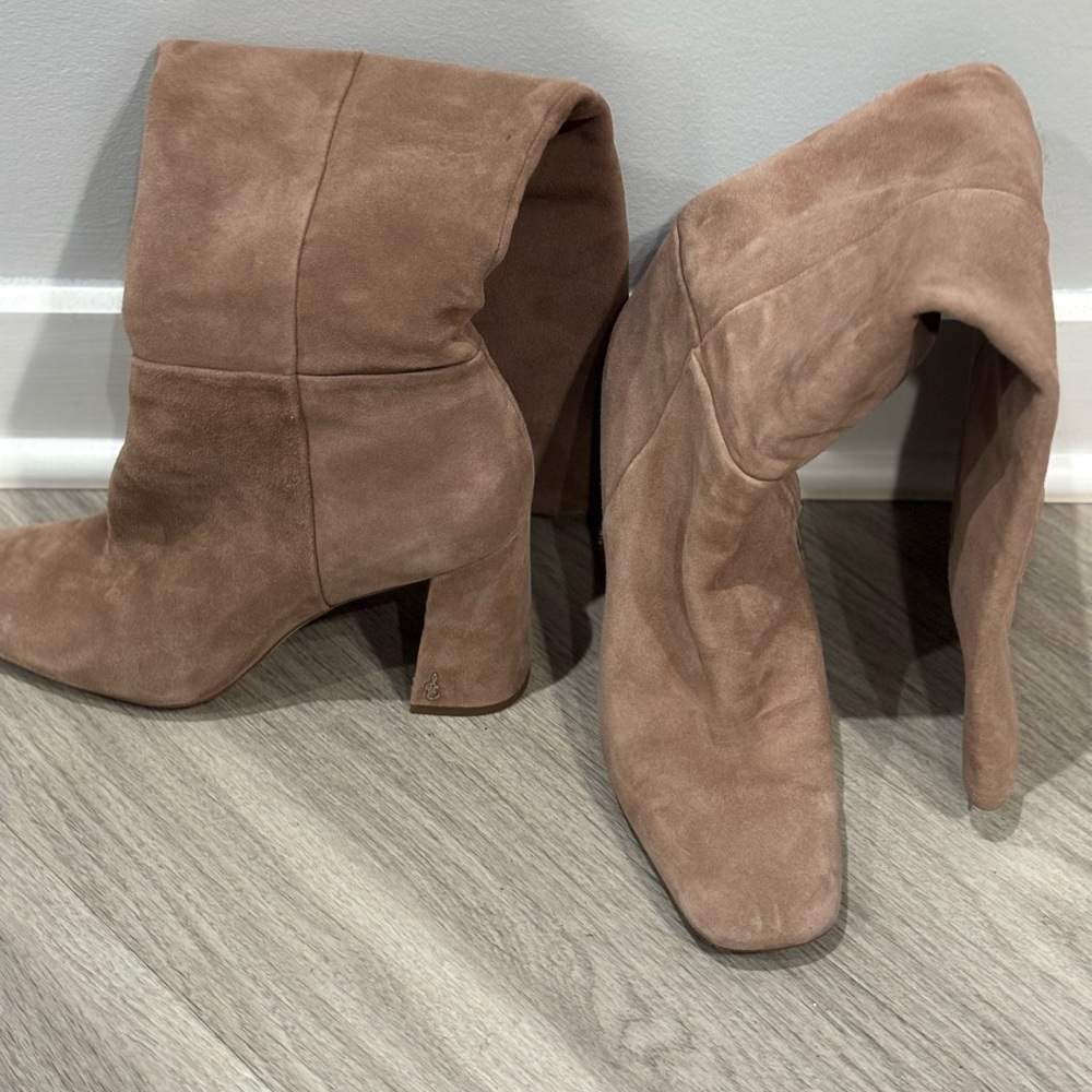 The Elder Statesman Brown Suede Heeled Boots